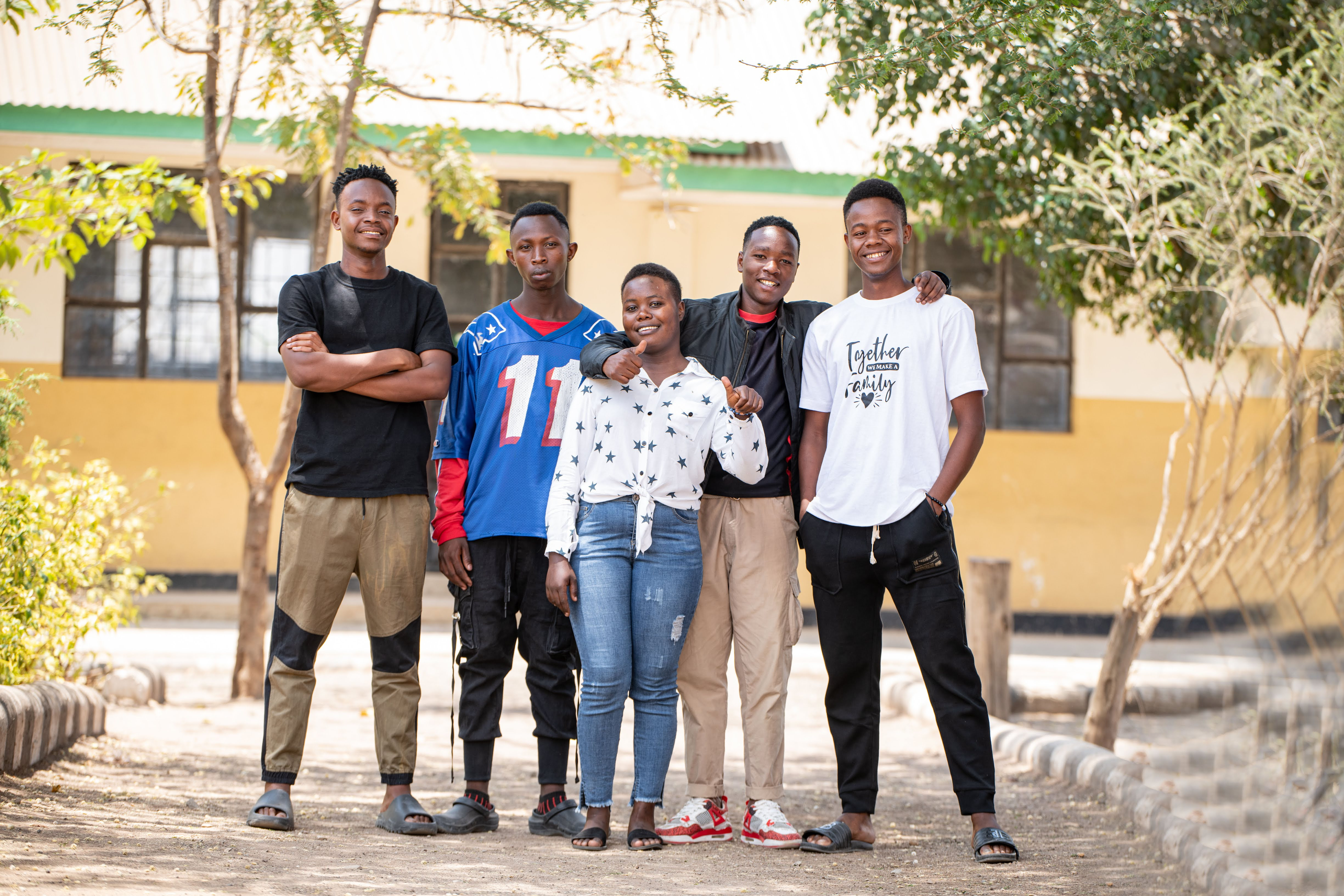 Left to Right: Amri, Mohamed, Janeth, Wilfred (Freddy), Swaif