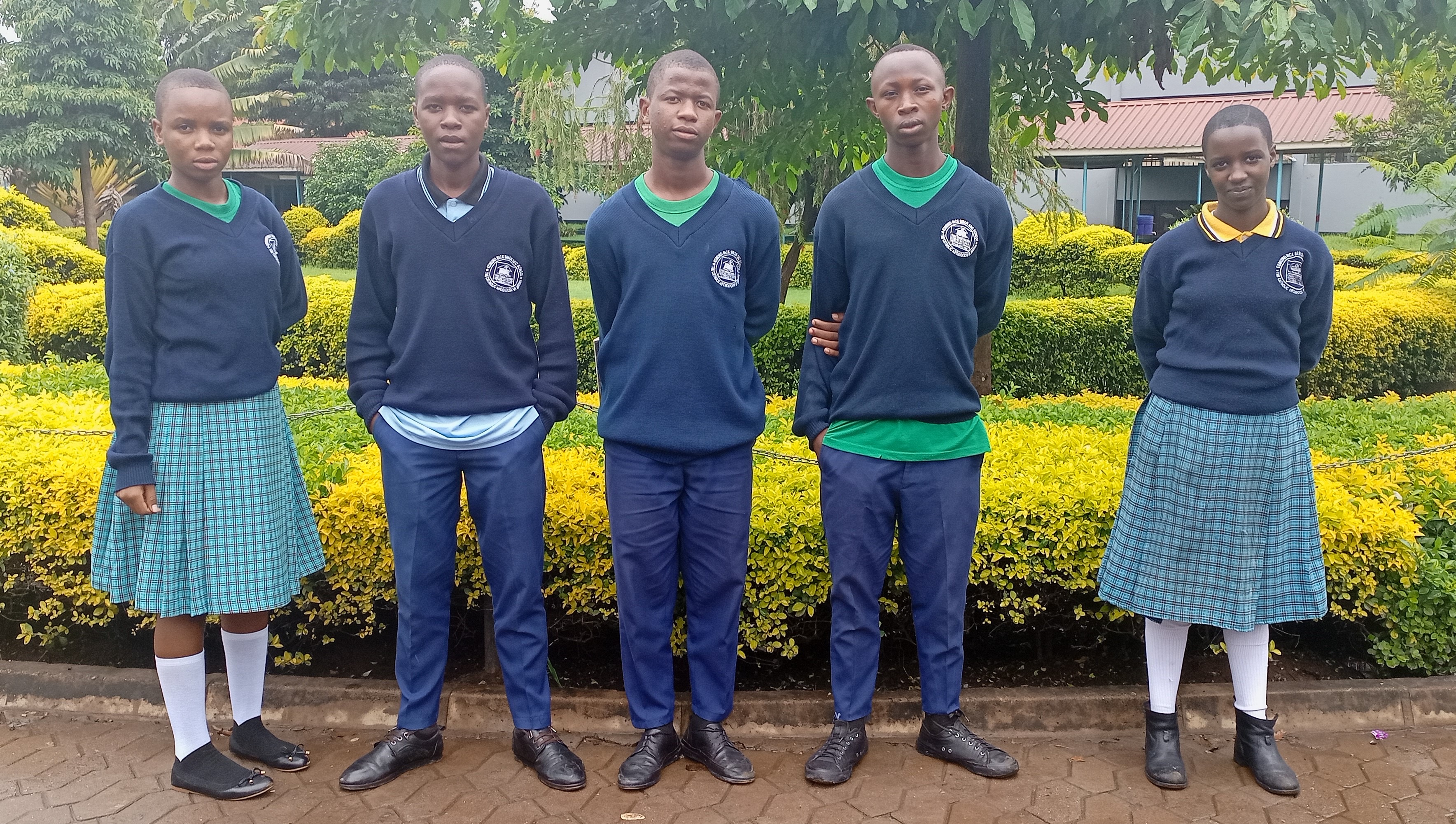 Left to Right: Nursa, Wilfred, Living, Mohammed, and Rachel (2018)